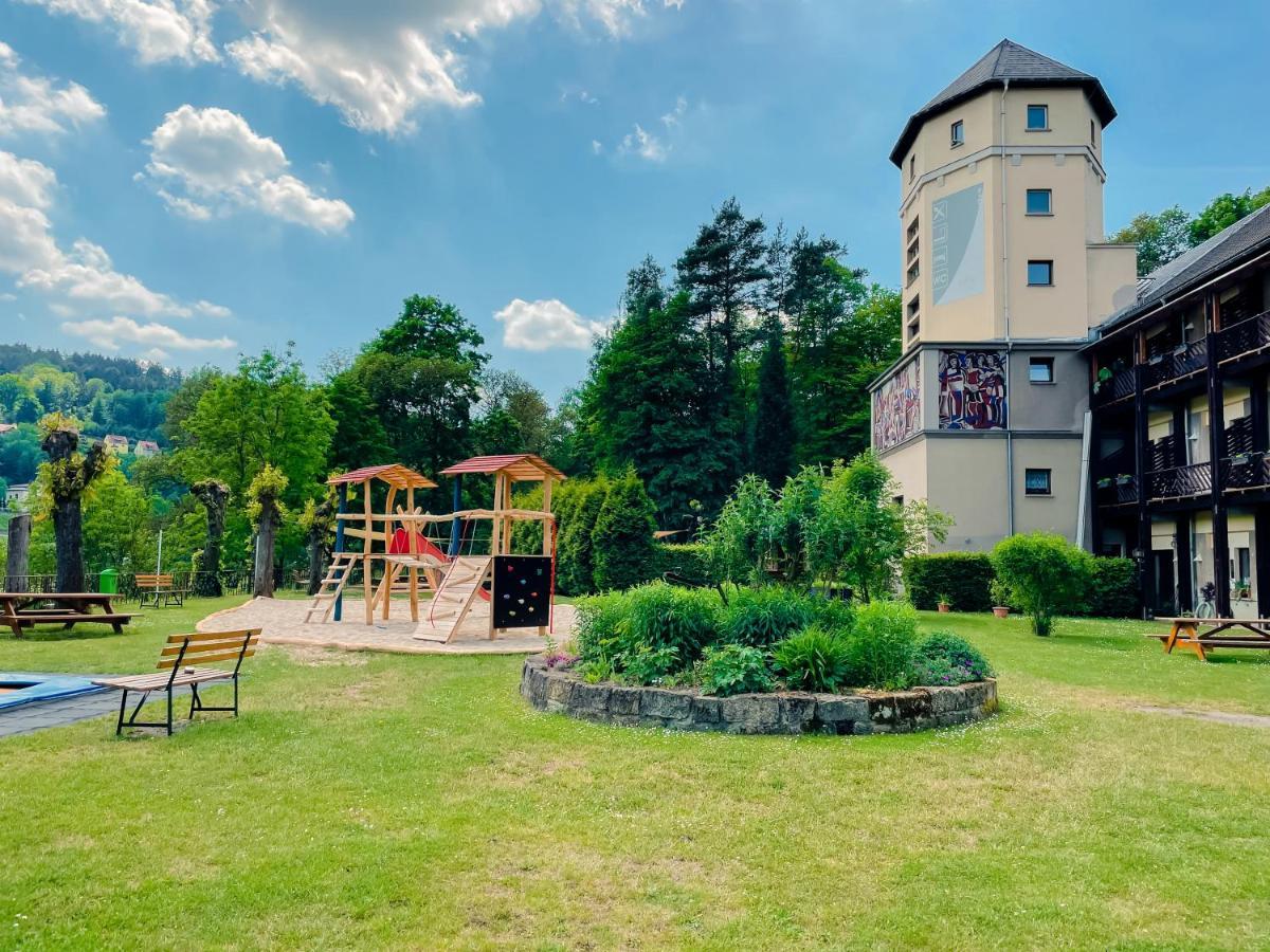 Aktiv-Hotel Stock & Stein Königstein an der Elbe Exterior foto